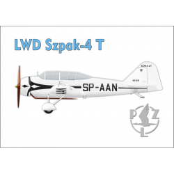 Magnes samolot LWD Szpak-4 T